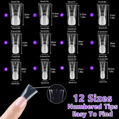 Laza wide flared edge top view providing ample canvas for nail art and decorations