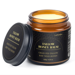 Lazibudgha jar front view showing nourishing balm
