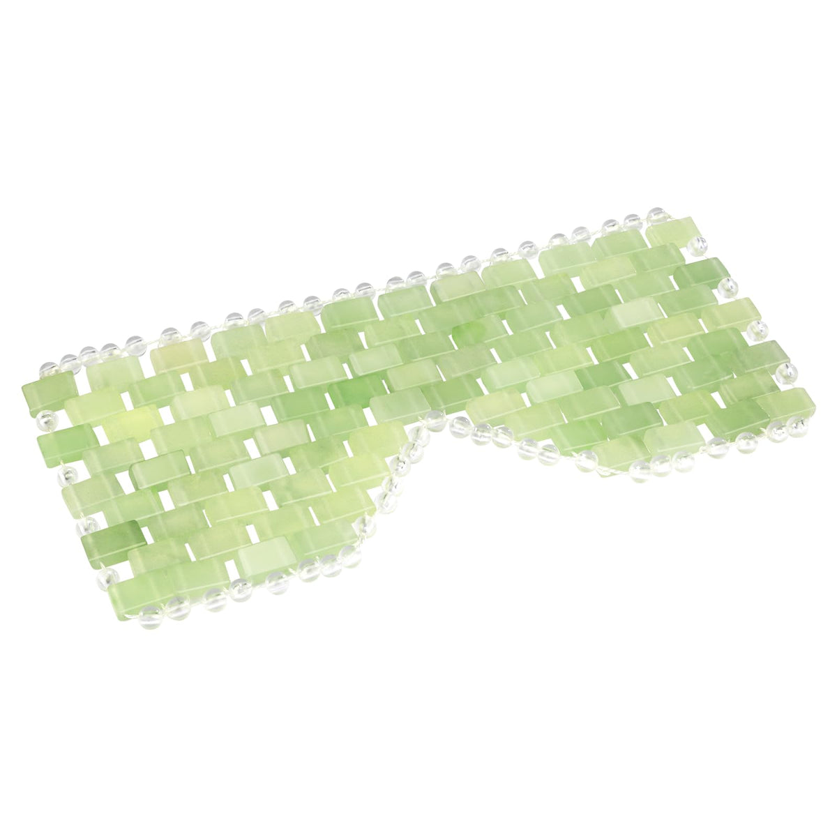 LazyGa front view of jade eye mask showing smooth cover and ergonomic shape for relaxation