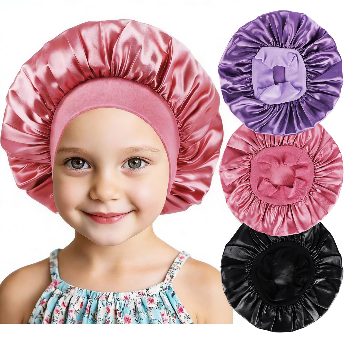LBYLUS three bonnets front view showing colors and compact pack benefit