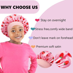 LBYLUS bonnet size shown on infant head for proper fit and coverage
