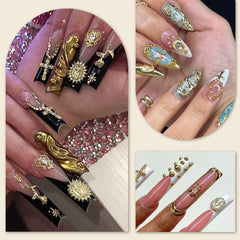 LCiclly charms applied on manicured nails illustrating how kit elevates looks