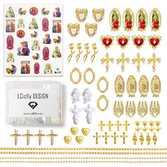 LCiclly charms beside coin to show size scale for accurate placement and planning