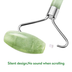LDREAMAM gua sha top-down angle showing shape, aids precise contouring and comfort