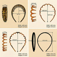 LÉ ÉCLAT hand holds headbands to show size and lightweight, portable benefit
