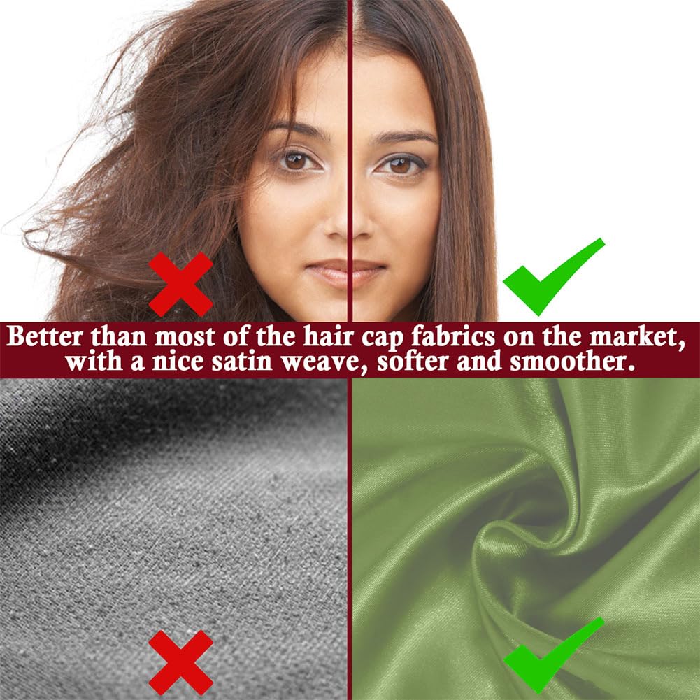 LEADUWAY bonnet worn during sleep protecting hair from tangles and frizz