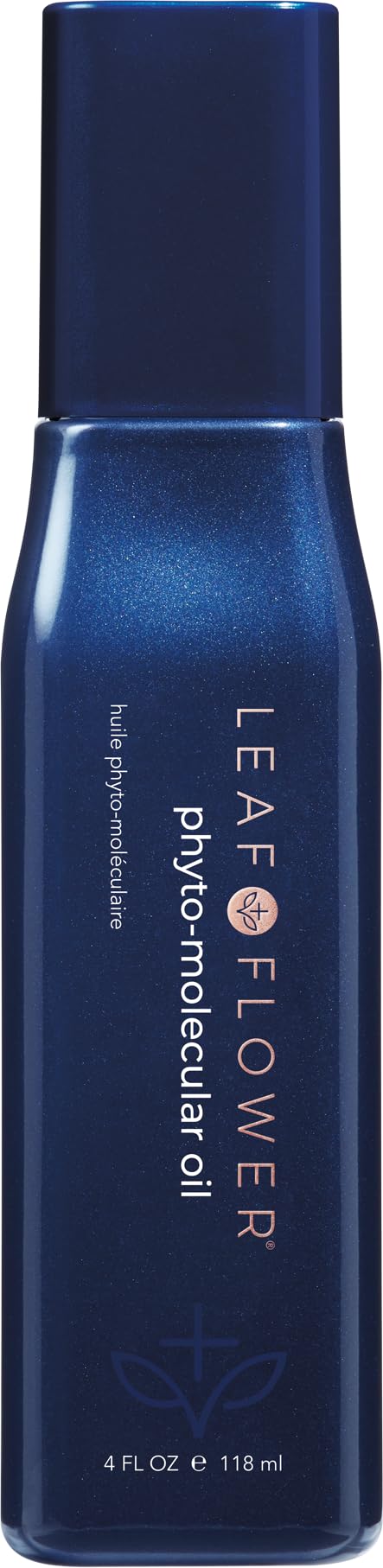 LEAF & FLOWER blue bottle front packaging shows brand and premium protection