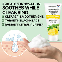 LEBELAGE foam texture close-up showing rich lather and hydrating, soft feel