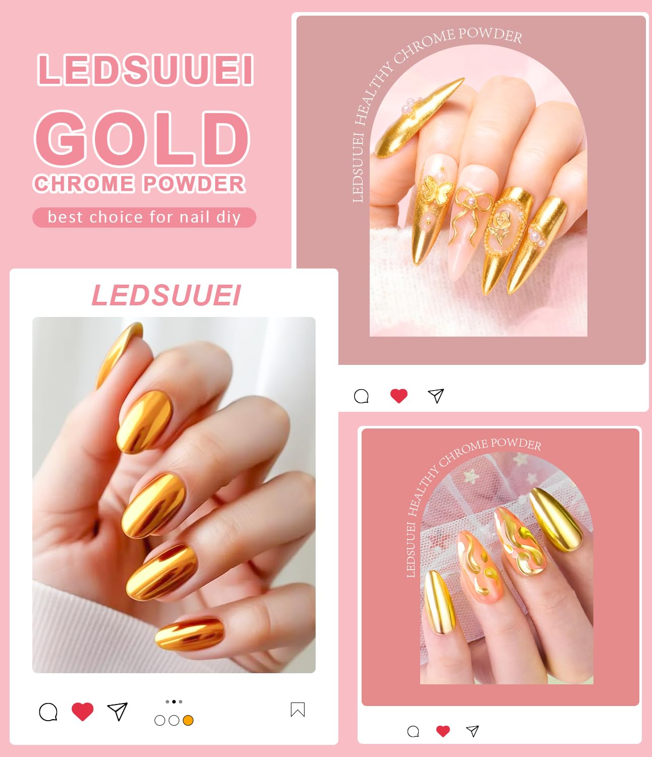 LEDSUUEI powder close-up texture revealing ultra-fine smooth application