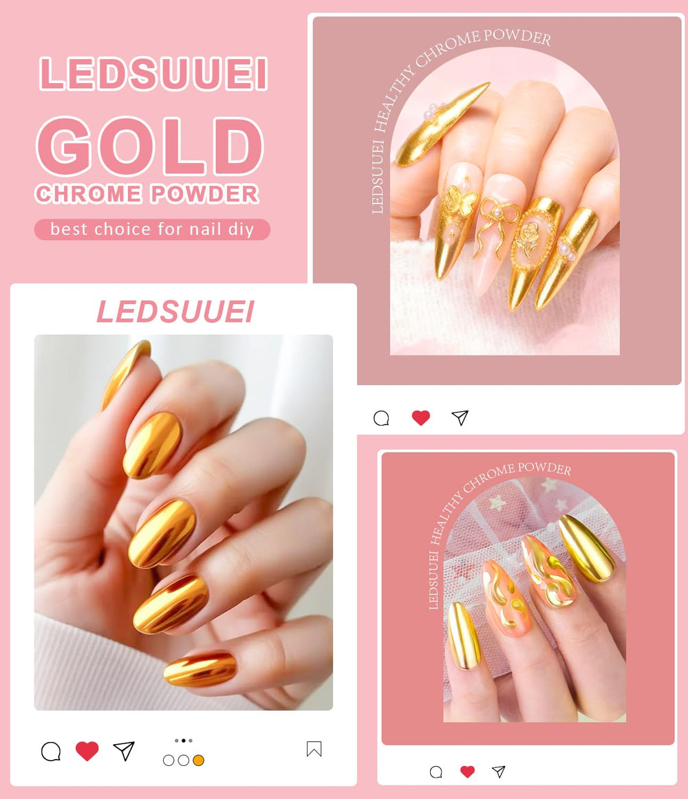 LEDSUUEI powder close-up texture revealing ultra-fine smooth application