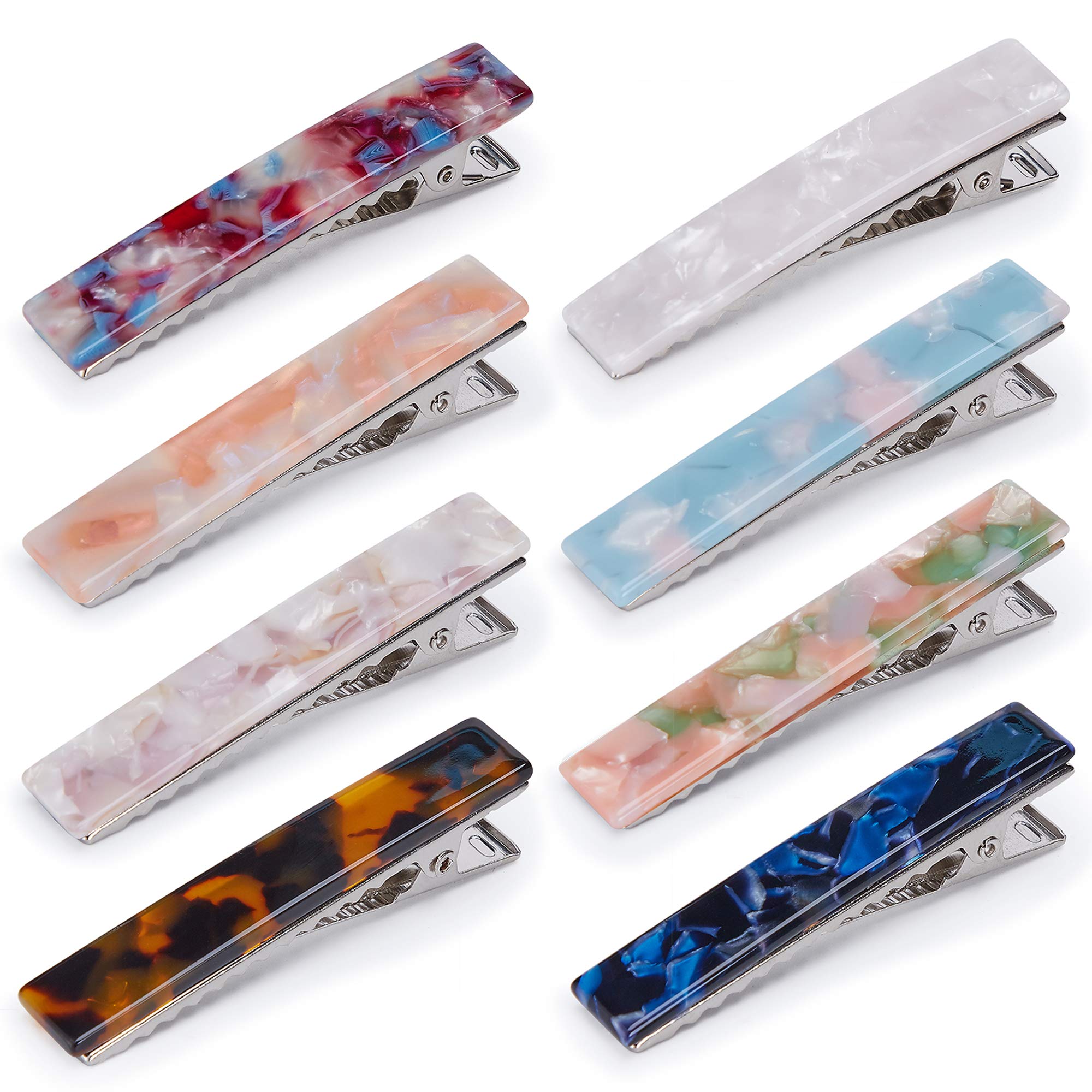 LEDUODO front packaging view showing eight colorful clips and easy styling