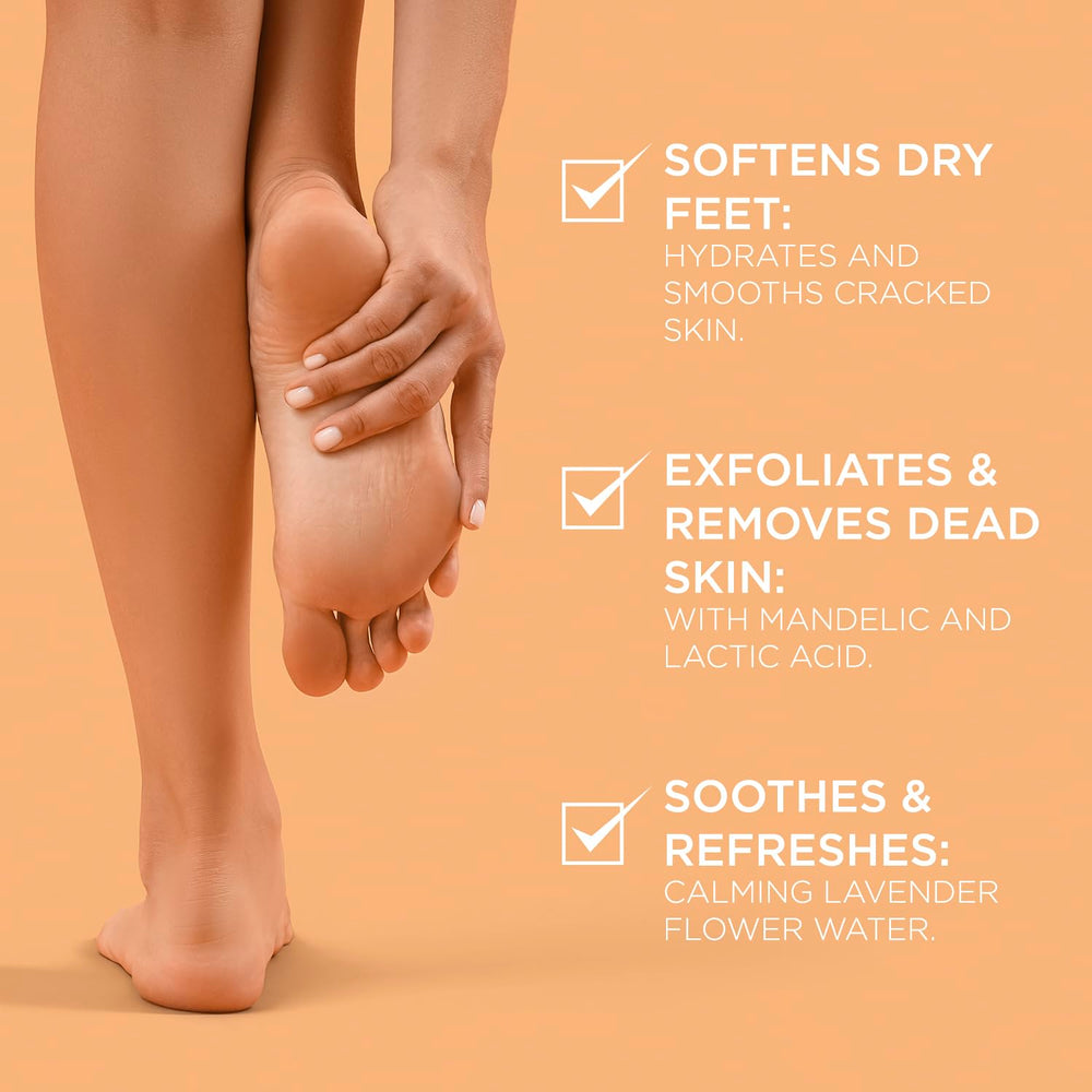 Lee Beauty smooth healed heels after peeling, revealing softer skin