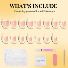 Leefrei application tools laid out including glue, tabs, stick, and mini file