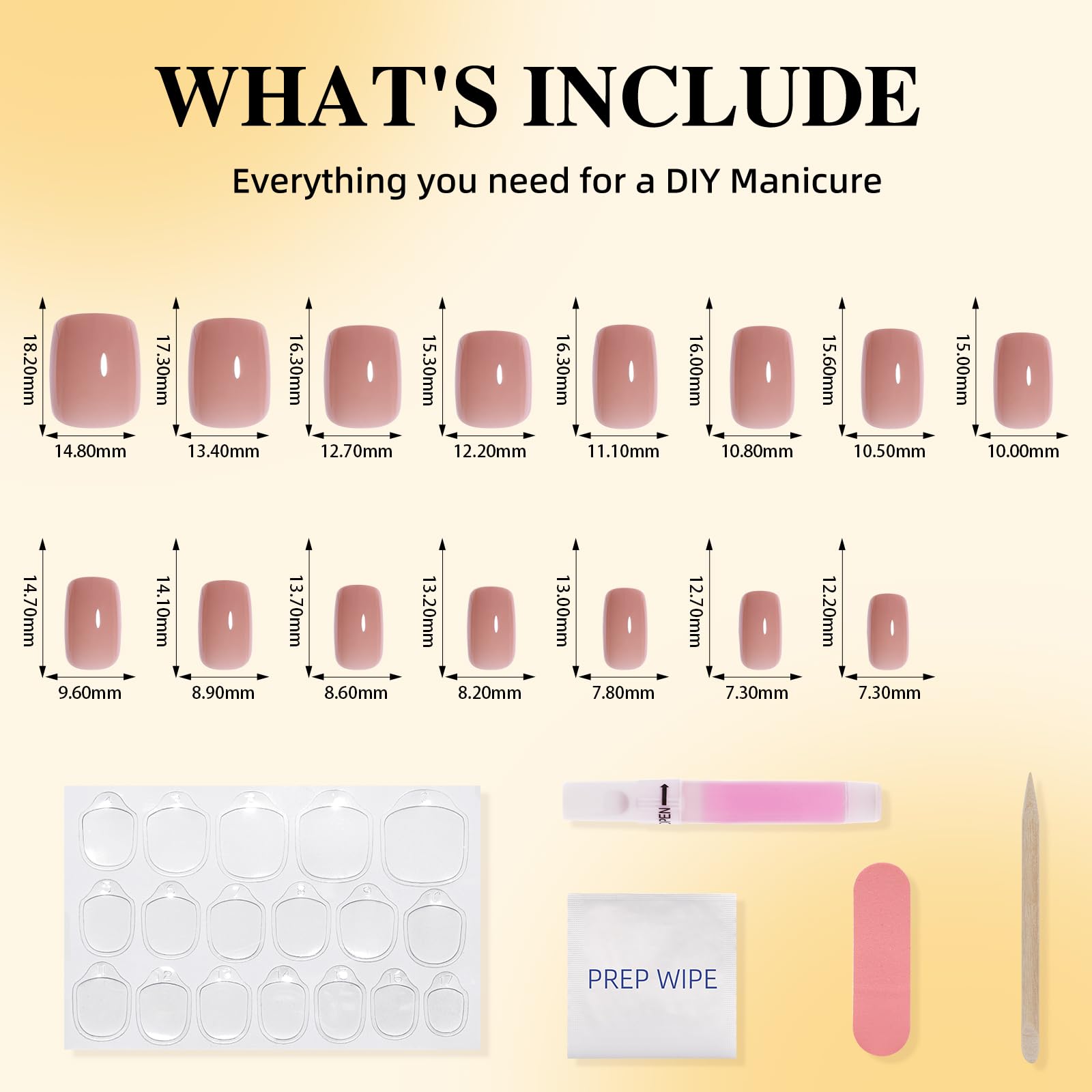 Leefrei nails in hand showing short-square scale and easy-wear benefit