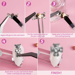Leelosp assembled charm holding a 3D decoration demonstrating dynamic look