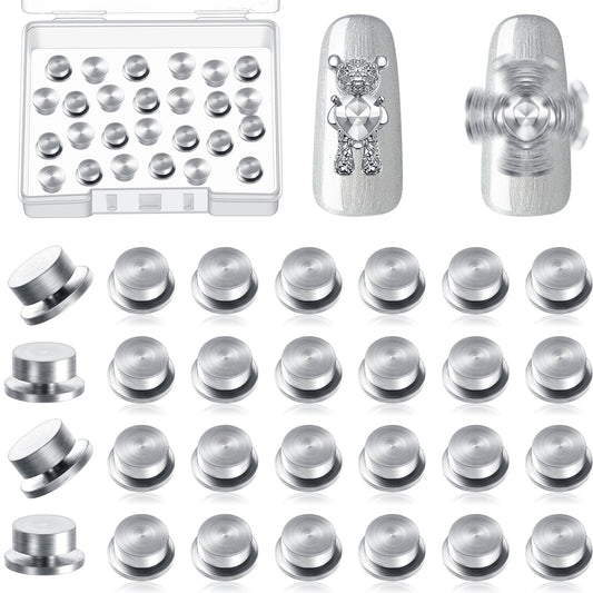 Leelosp front packaging showing 30 spinning nail charms and value pack