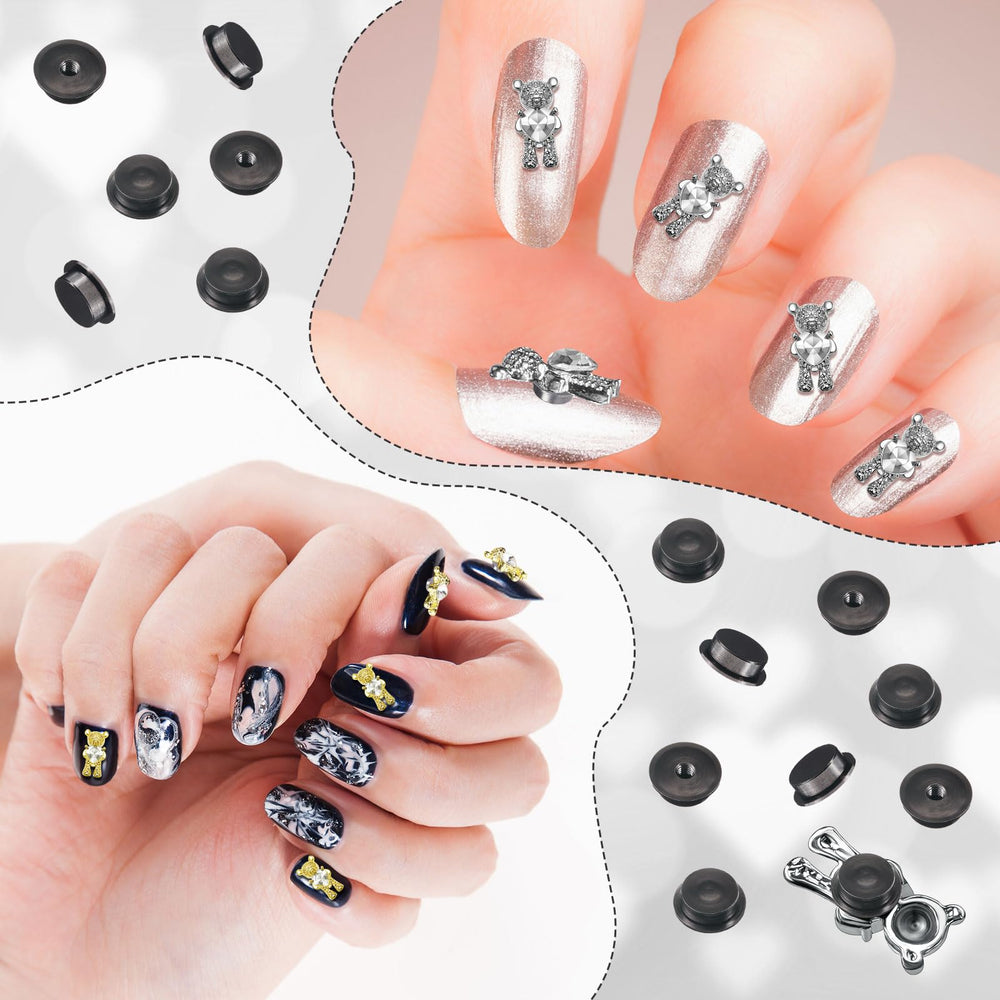 Leelosp rotating charm on party manicure adding movement