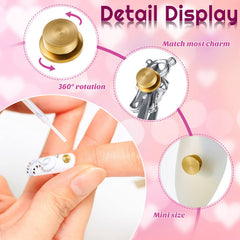 Leelosp charm on a fingernail for scale and precise fit benefit