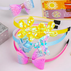 Leery heart and star bow flatlay showing coordinated motifs for outfits