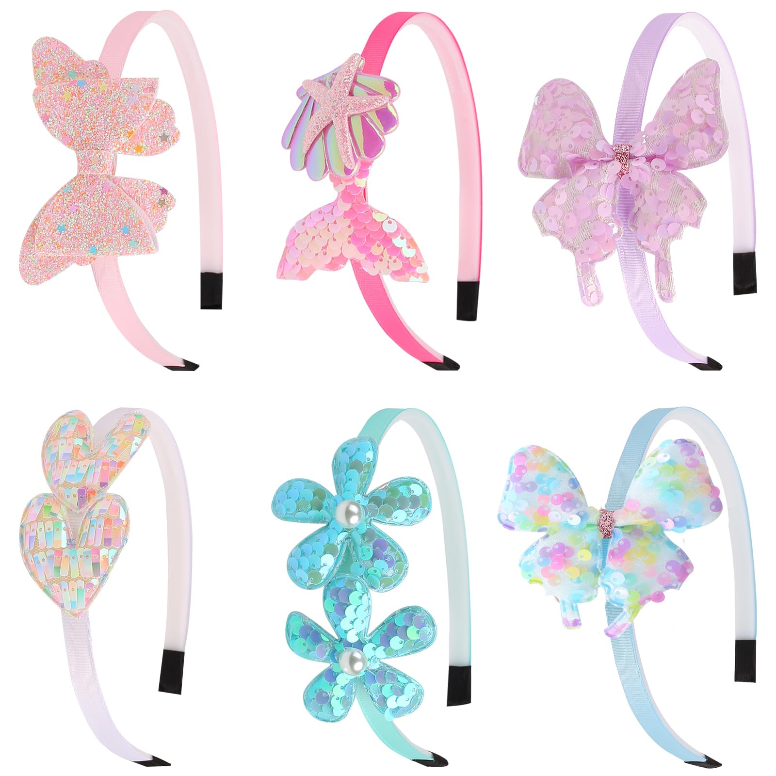 Leery headband front pack showing six powder blue designs and gifting appeal