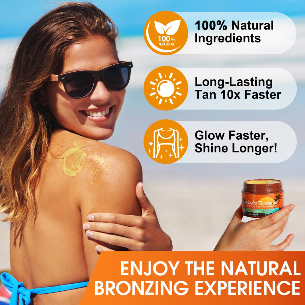 LEISGOTO sunbed use demonstration showing suitability and rapid tan results