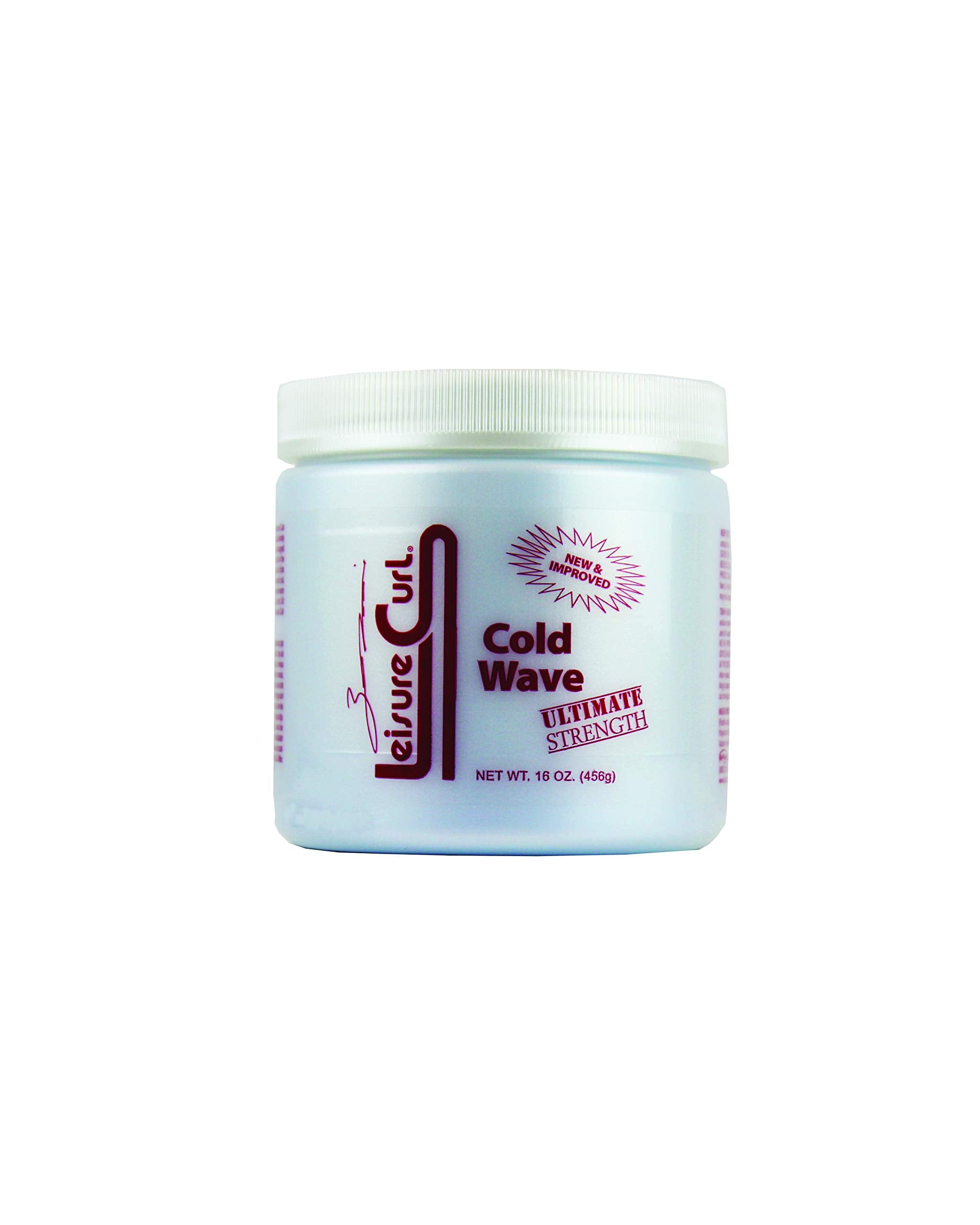 Leisure Curl front bottle showing product branding and 16 oz size for salon use