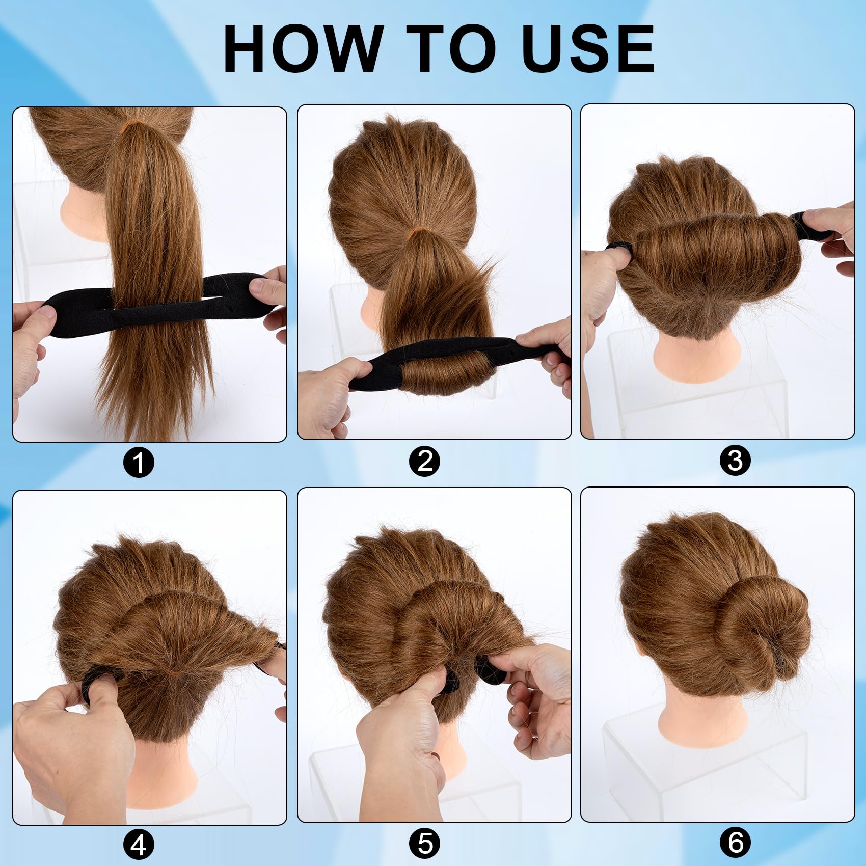 Lekgavd low chignon created with sponge showing smooth elegant finish