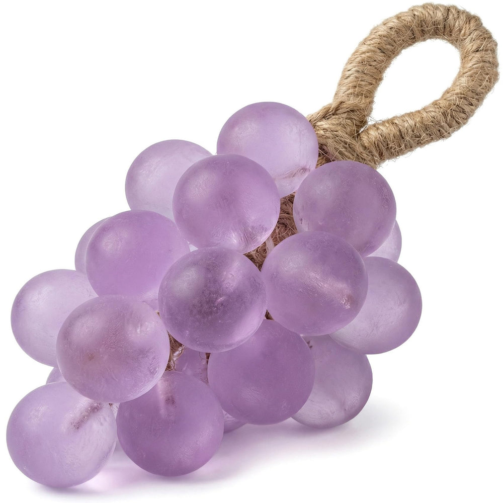 Lekgavd grape soap front view showing purple cluster and rope, decorative appeal