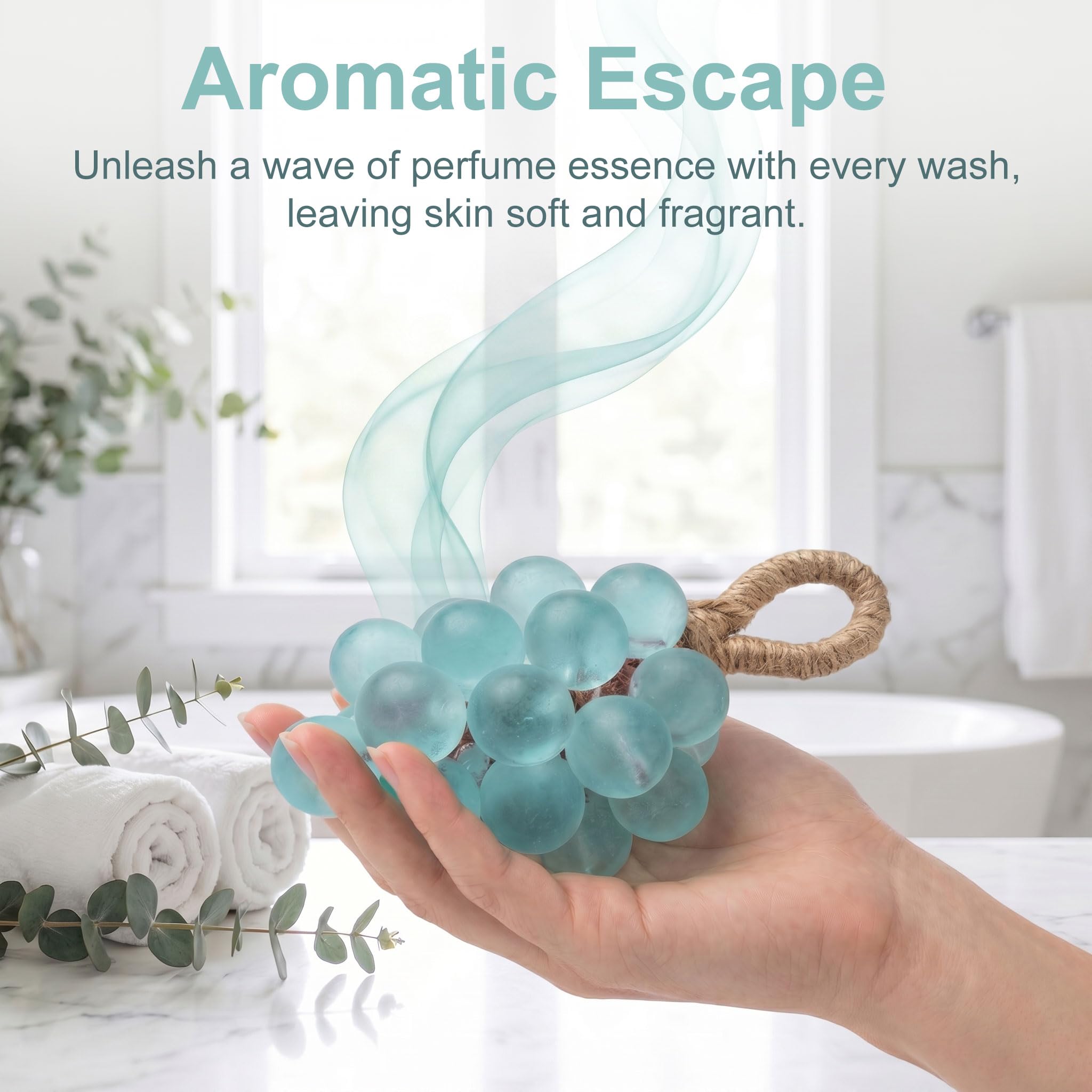 Lekgavd grape soap producing cream foam to demonstrate effective gentle cleansing