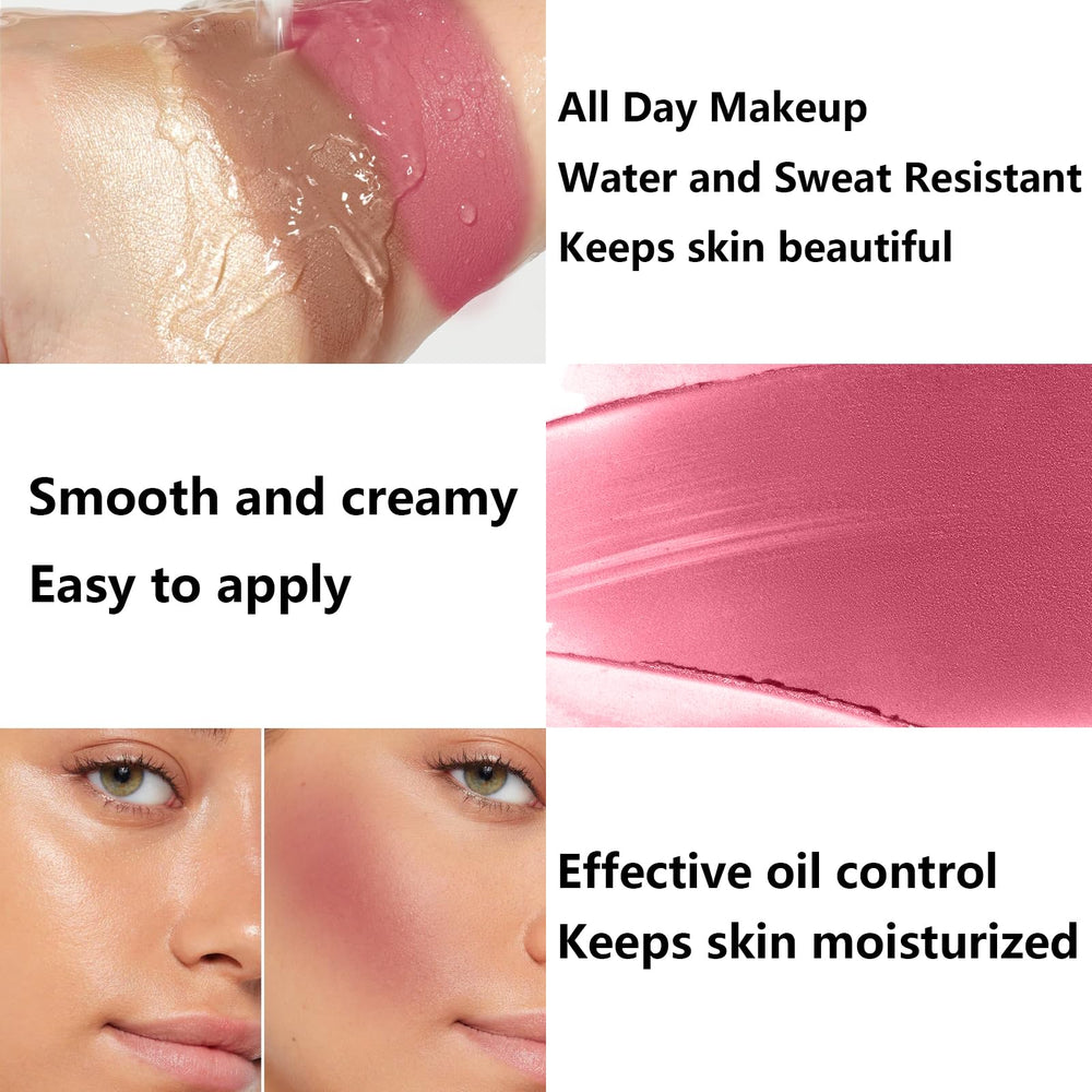 LemonSac stick applied to cheek showing natural contour and immediate definition