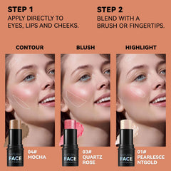 LemonSac double-ended brush and sponge included for easy blending