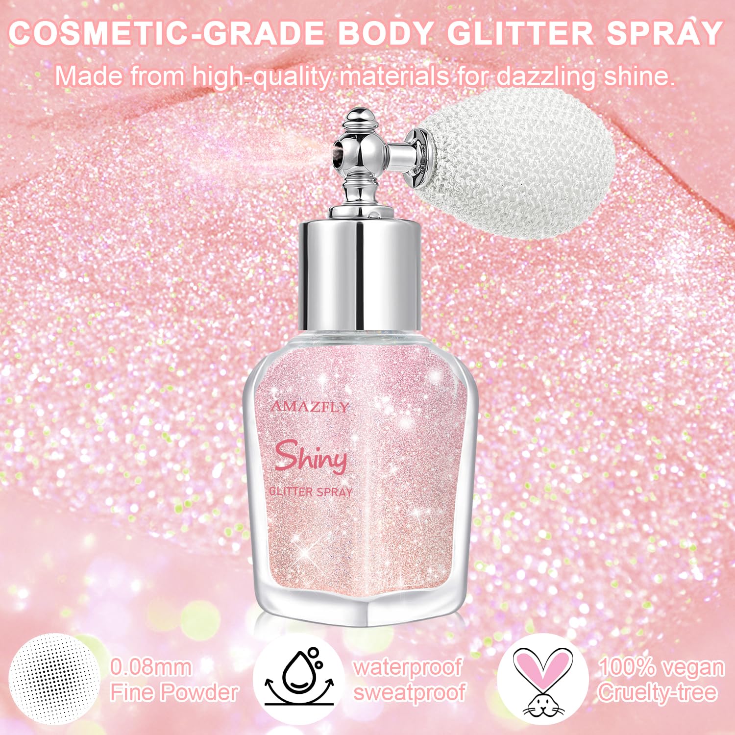 LemonSac close-up of perfume-style nozzle for precise glitter application