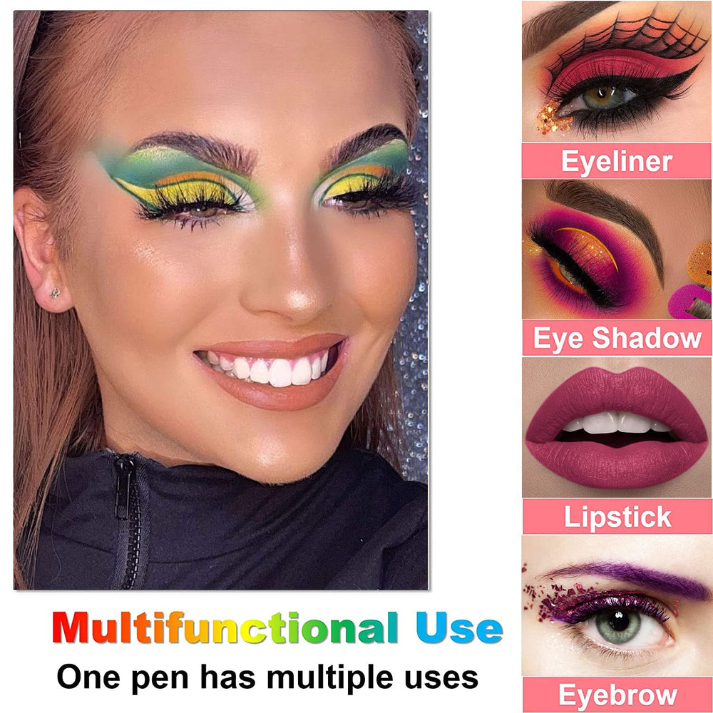 LemonSac eye look with metallic wing showing luminous effect