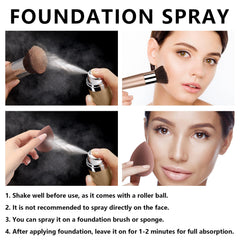 LemonSac fine mist spraying onto brush for even coverage benefit