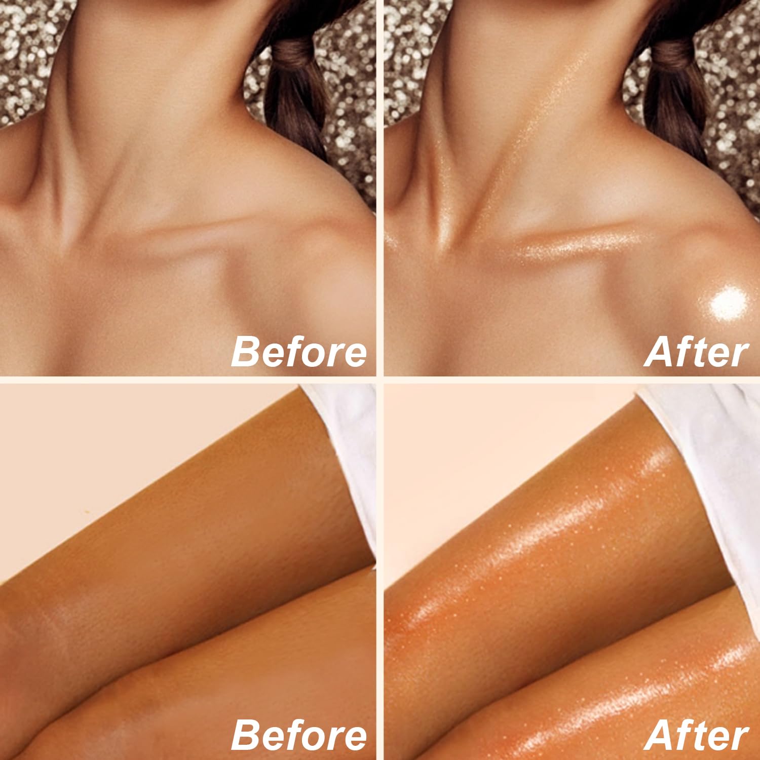 LemonSac mixed into foundation swatch showing customizable radiance benefit
