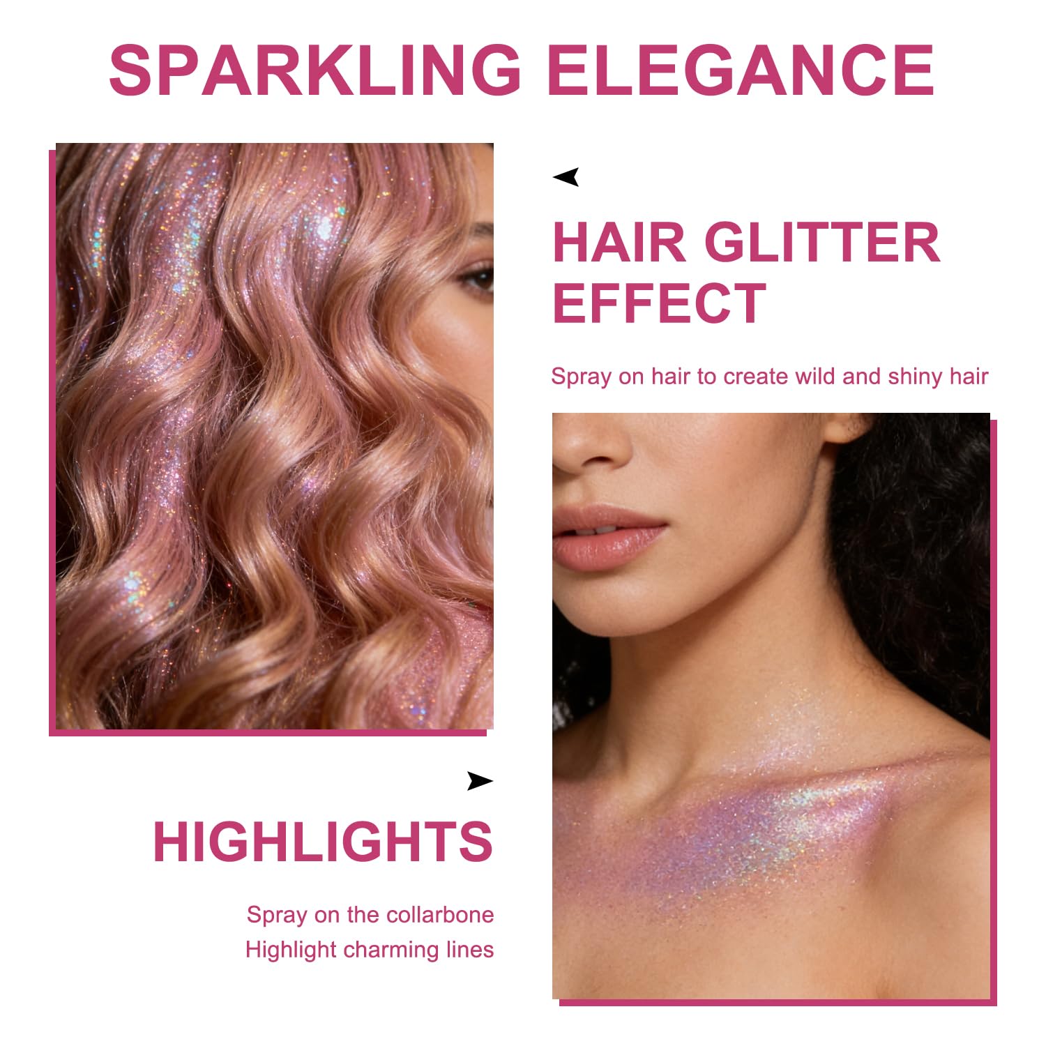 LemonSac model with shimmering collarbones demonstrating flattering body highlight