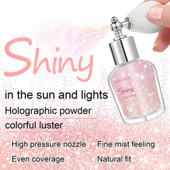 LemonSac fine glitter mist texture creating multi-dimensional shine
