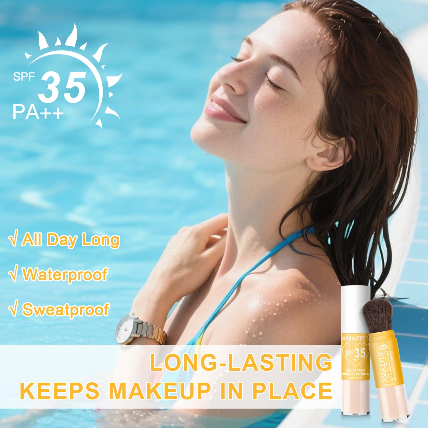 LemonSac touchup in hands lifestyle image showing quick on-the-go mattifying benefit
