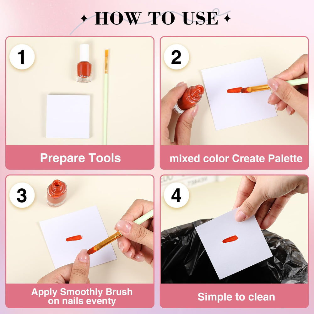 LemonSecret palette sheet with gel colors mixed demonstrating accurate color blending