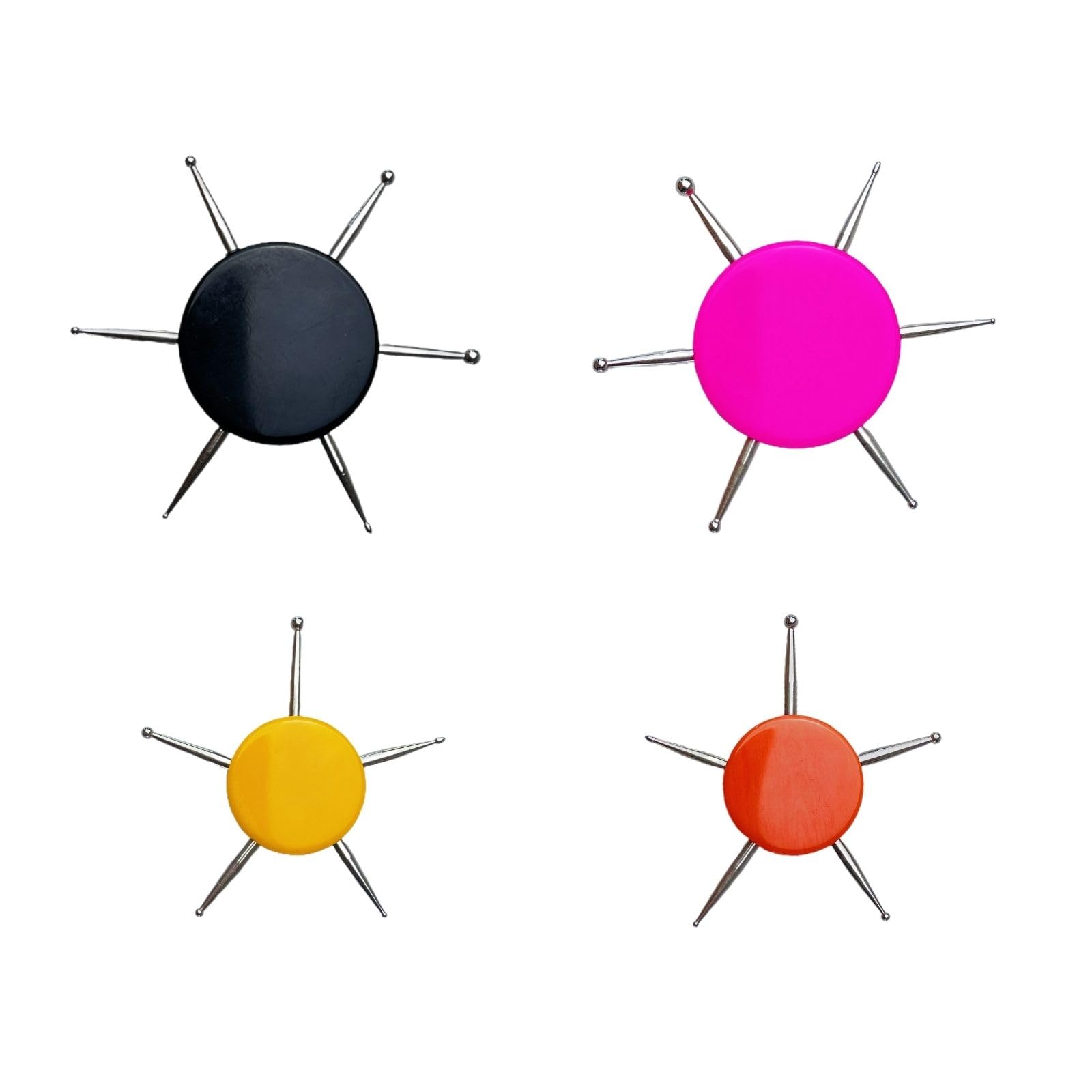 Leoriaie 4-piece dotting set front view showing colorful handles and discs, perfect for precise patterns