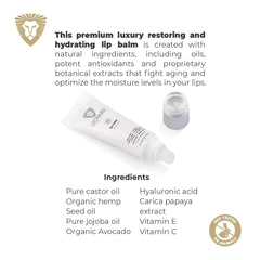 Leovard before and after lips comparison showing smoother, fuller-looking results