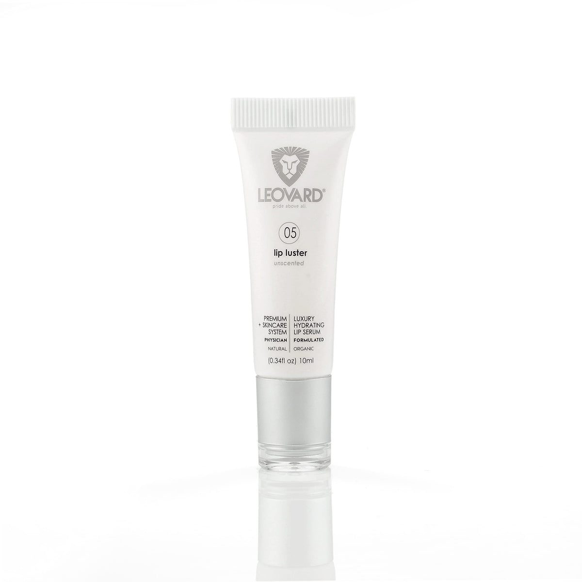 Leovard front packaging showing tube and brand, highlights clean formulation benefits