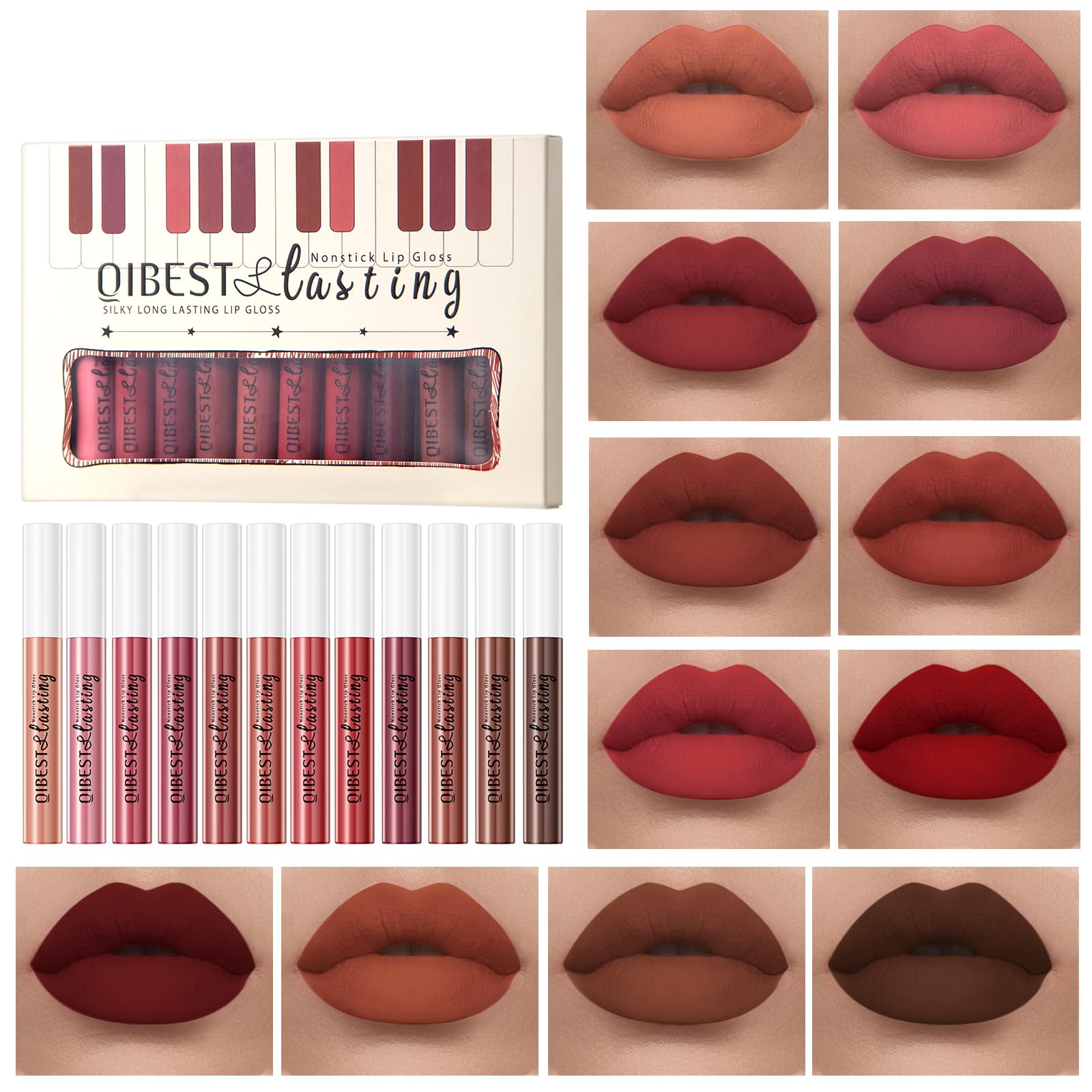 lepke front lineup showing all 12 shades and quick shade selection benefit