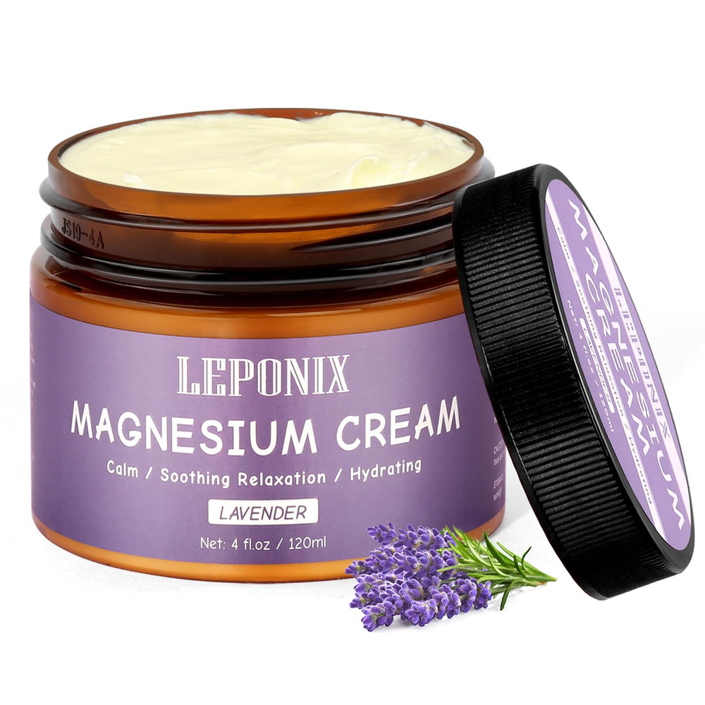 LEPONIX jar front view showing lavender label and sleep support benefit