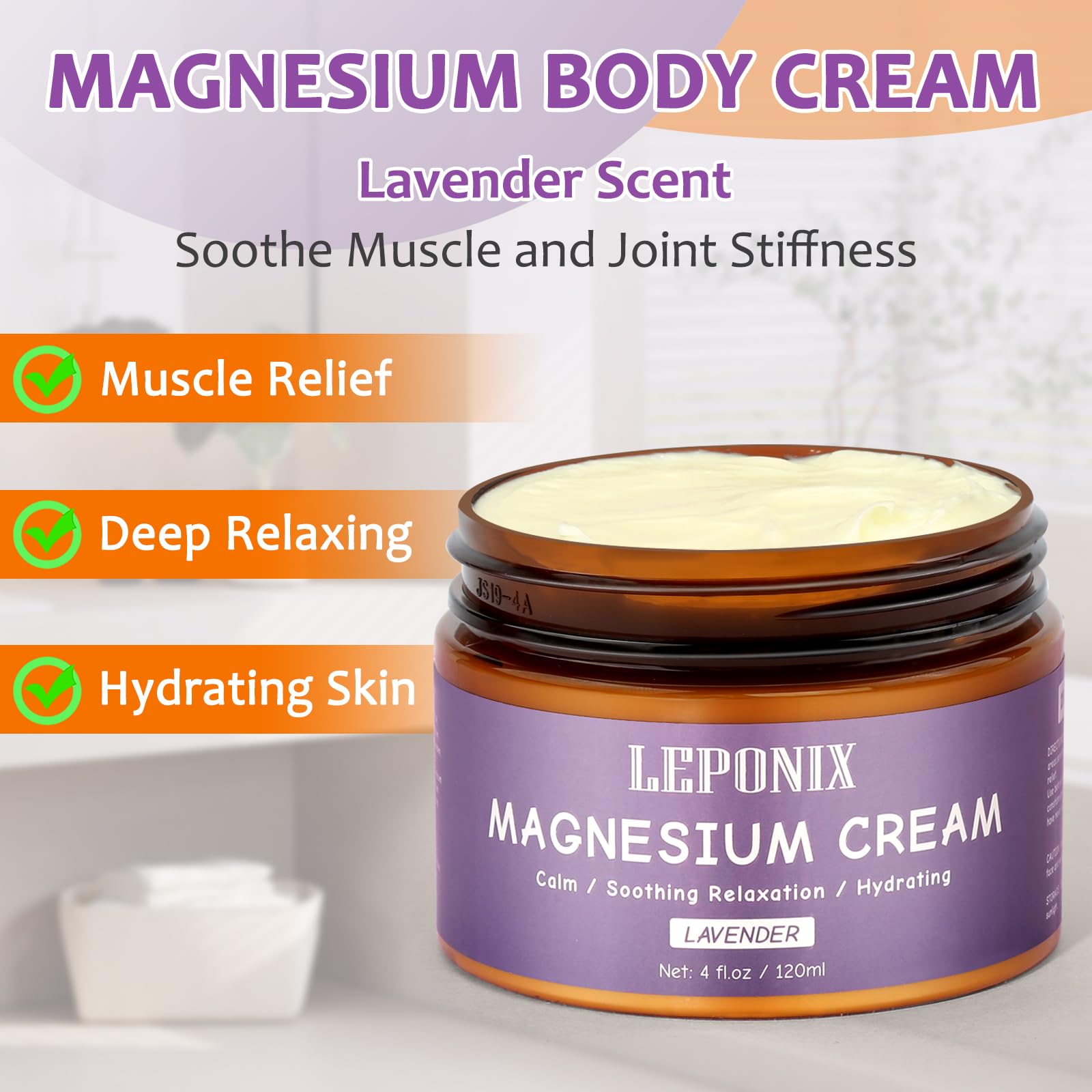 LEPONIX cream texture close-up highlighting fast-absorbing, non-greasy feel