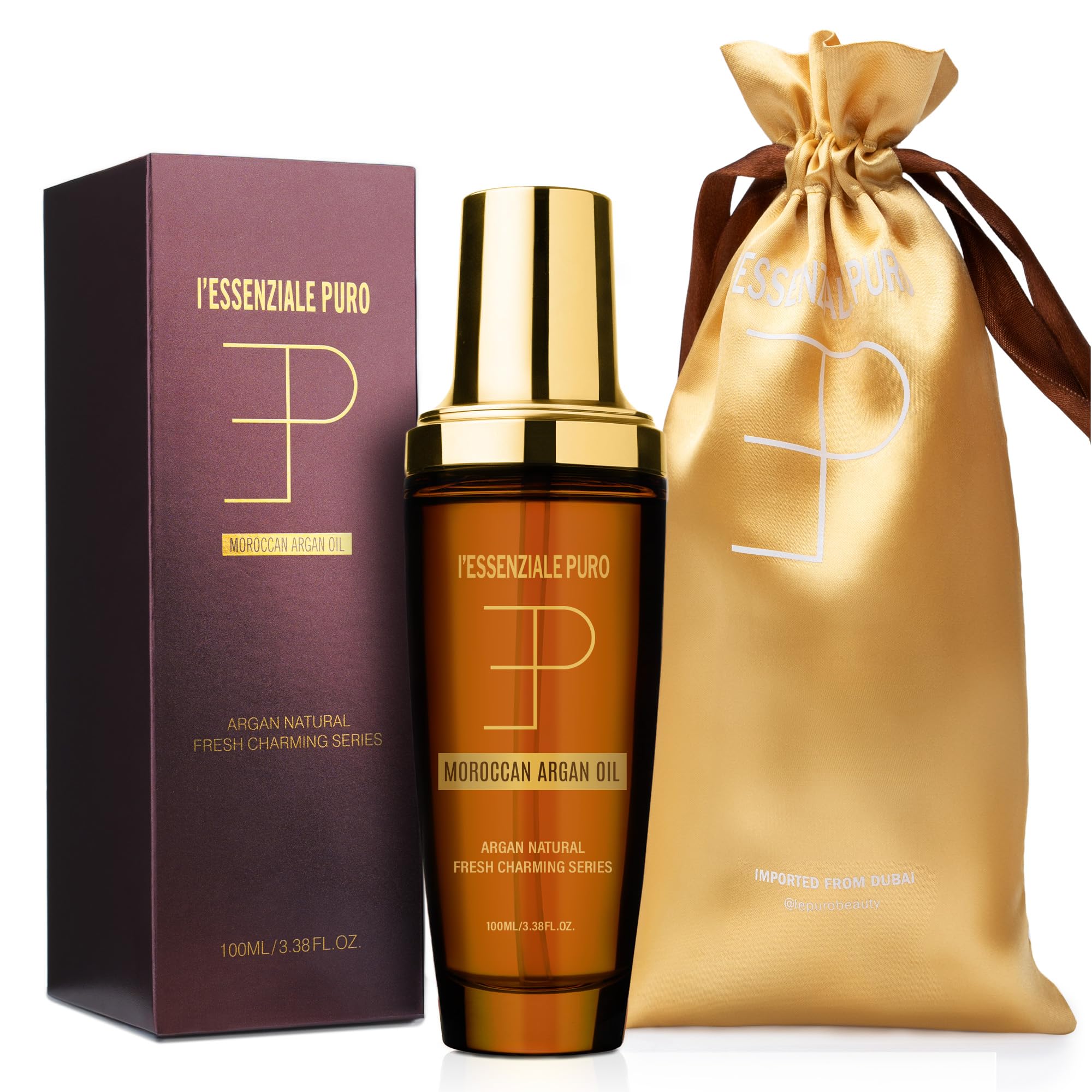 LEPURO front bottle view showing sleek packaging and luxe finish