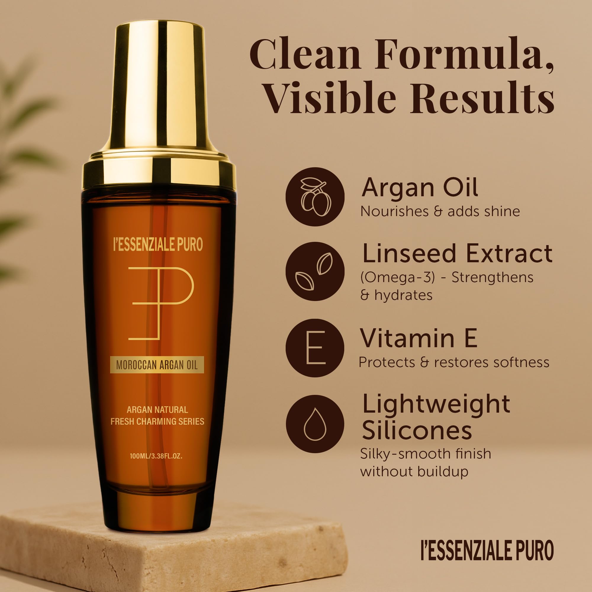 LEPURO 100 mL bottle next to hand showing compact travel-friendly size