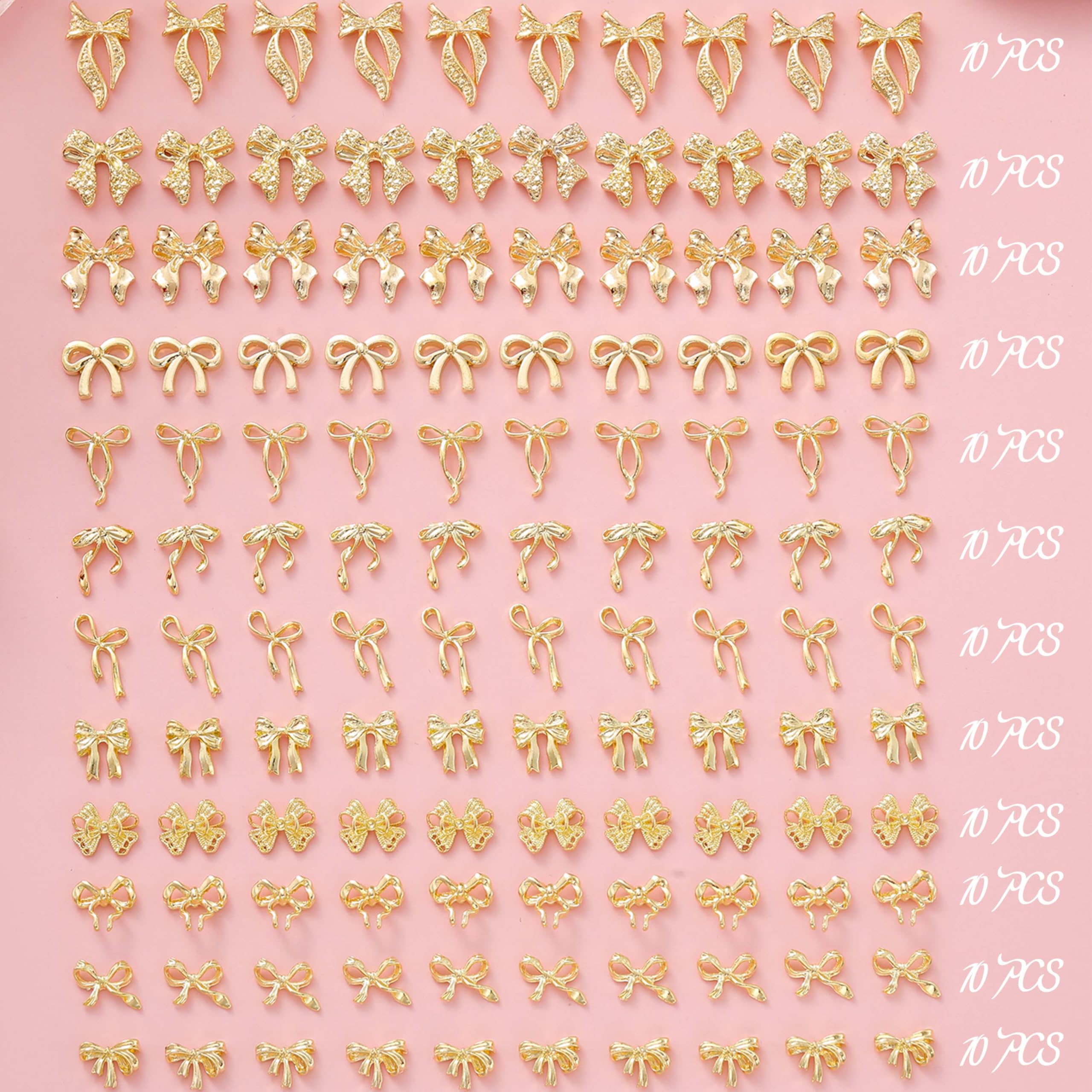 LERBOU bridal manicure lifestyle image showing elegant gold bows for special occasions