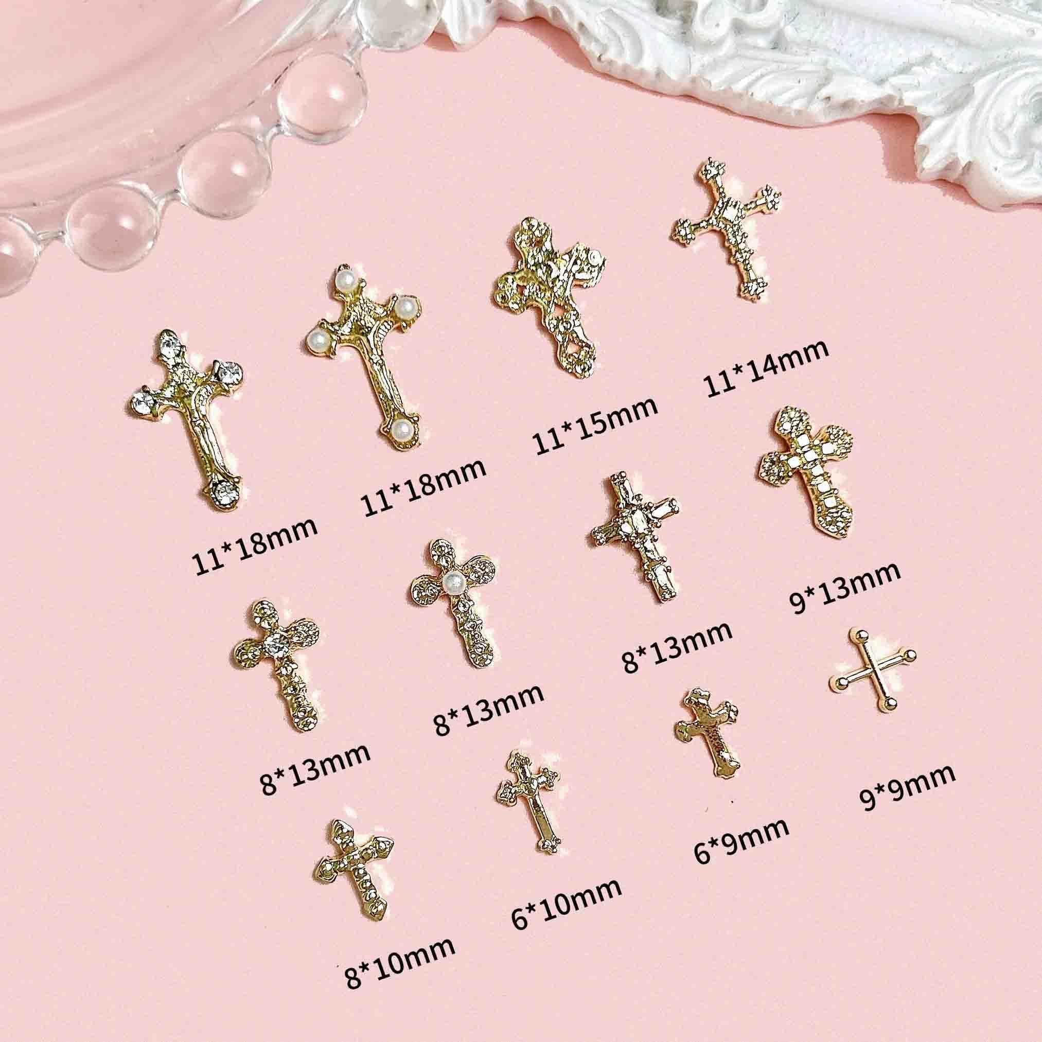 LERBOU close-up of a 3D cross charm highlighting fine detail and polish catch