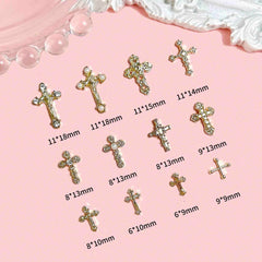LERBOU close-up of a 3D cross charm highlighting fine detail and polish catch